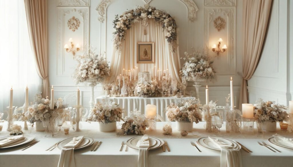 Tema Clásico y Elegante de Decoración para Primera Comunión